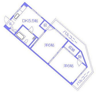 東京都北区田端新町１丁目 賃貸マンション 2DK