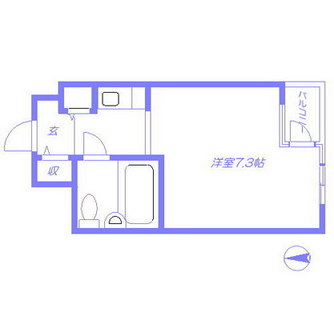 東京都大田区西蒲田７丁目 賃貸マンション 1R