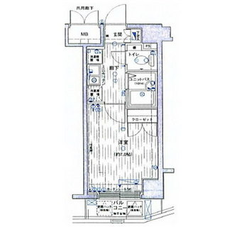 東京都港区芝１丁目 賃貸マンション 1K