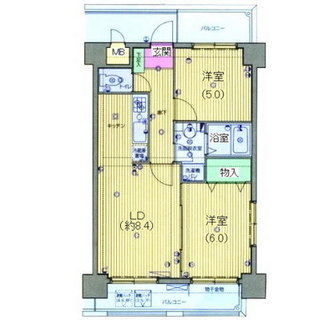 東京都品川区東大井５丁目 賃貸マンション 2LDK