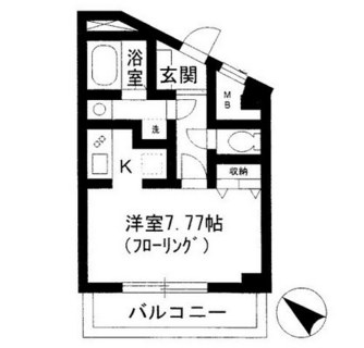 東京都北区東田端１丁目 賃貸マンション 1K