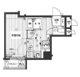 東京都港区芝２丁目 賃貸マンション 1K