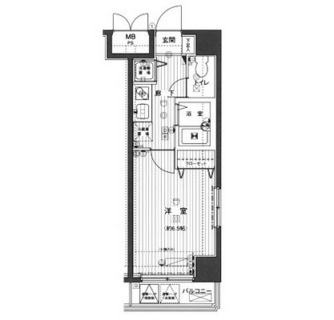 東京都港区芝２丁目 賃貸マンション 1K