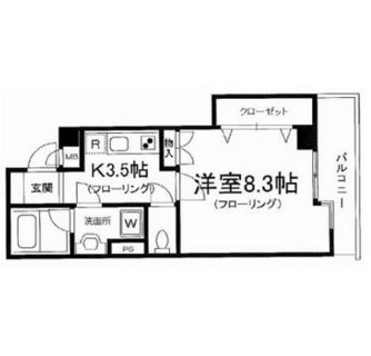 東京都北区豊島１丁目 賃貸マンション 1K