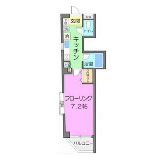 東京都北区岸町１丁目 賃貸マンション 1K