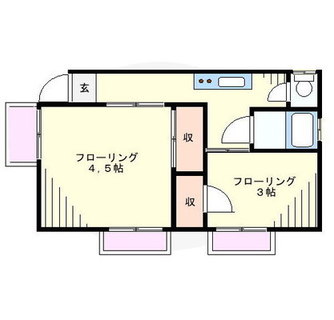 東京都北区田端１丁目 賃貸アパート 2K