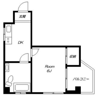 東京都港区芝１丁目 賃貸マンション 1DK