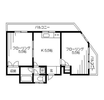 東京都北区豊島１丁目 賃貸マンション 2K