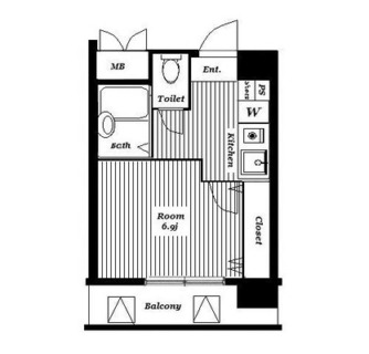 東京都大田区蒲田５丁目 賃貸マンション 1K