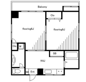 東京都北区岸町２丁目 賃貸マンション 2K