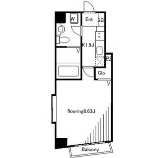 東京都北区岩淵町 賃貸マンション 1K