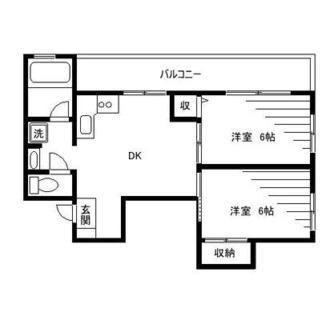 東京都北区東十条１丁目 賃貸マンション 2DK