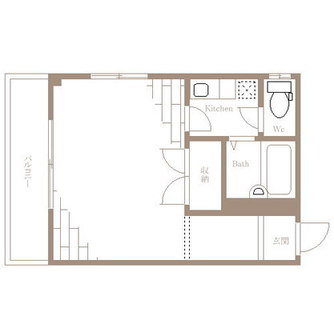 東京都北区東田端１丁目 賃貸マンション 1K