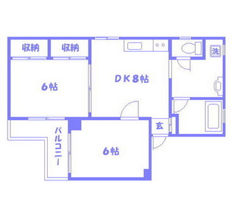 東京都北区田端２丁目 賃貸マンション 2DK